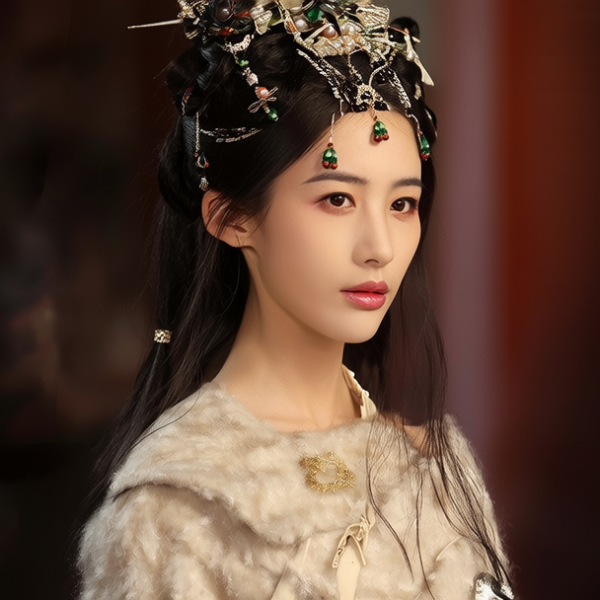 戴首饰图片美女