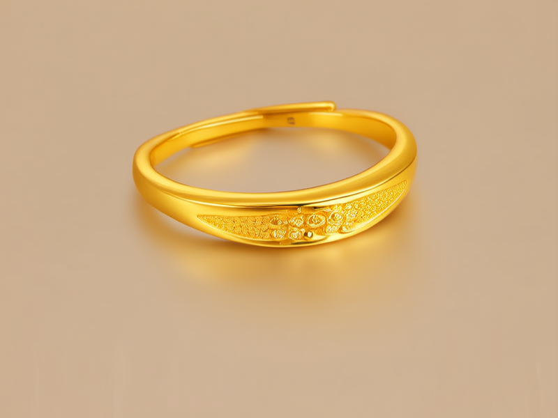 黄金女士戒指图片